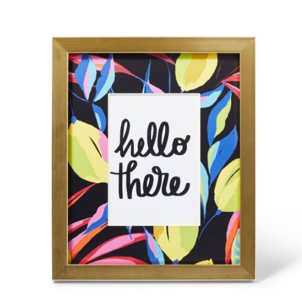 NWT 5"x7" Lemon Patterned Picture Frame Gold - Tabitha Brown for Target